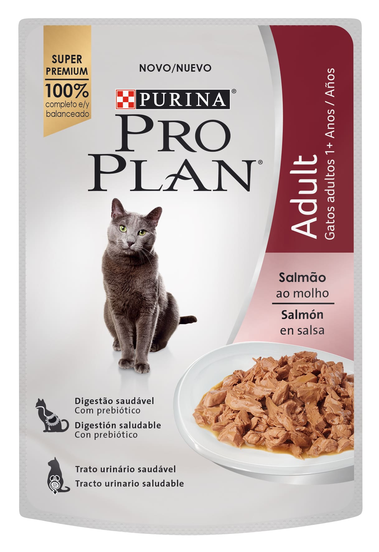 Pouch Proplan Gato Adulto Salmon 85Gr