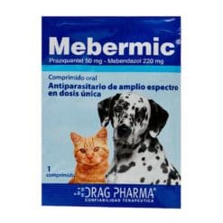 Antiparasitario Mebermic Perros Y Gatos 50Mg