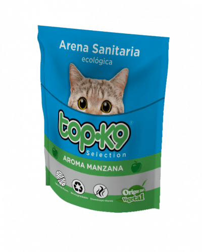 Arena sanitaria ecológica Top K9 Manzana 2 kg