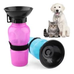 Bebedero Portatil Para Perritos Rosado