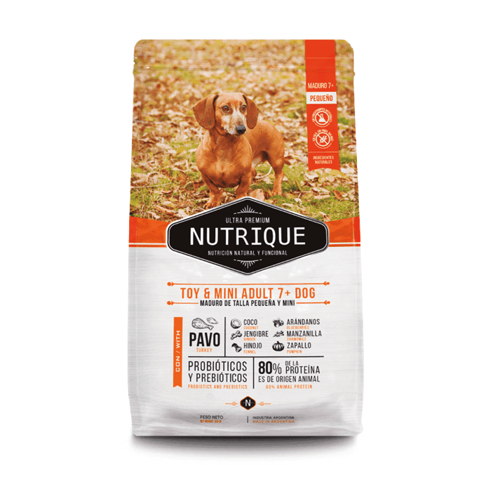 Nutrique Toy & Mini Adulto 7+ Pavo 3Kg
