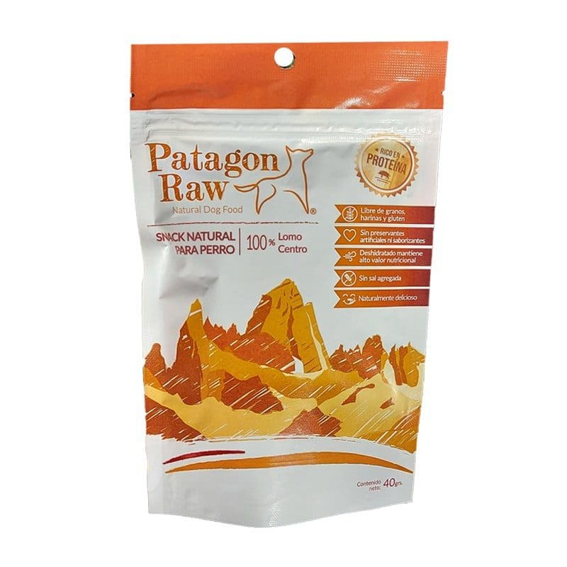 Patagon Raw Snack Lomo Centro De Cerdo 40Gr.