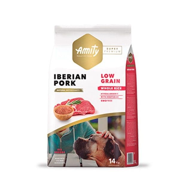 Amity Alimento Perro Todas las edades Low Grain Iberian Pork 14Kg