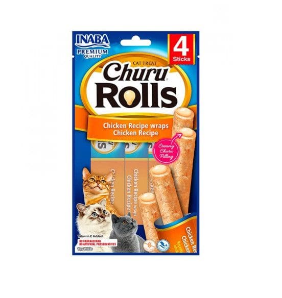 Churu Rolls Pollo Con Wraps Pollo 4Un Gato