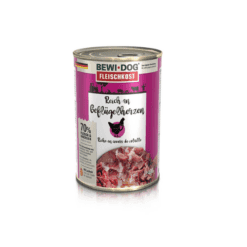 Bewidog Lata Perro Rico En Corazon De Pollo 400Gr