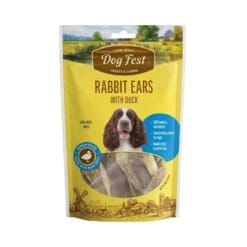 Snack Dog Fest Orejas De Conejo Carne De Pato 90Gr