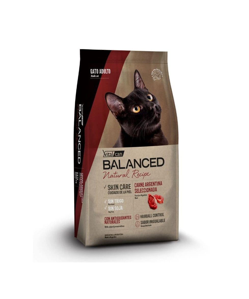 Vitalcan Balanced Natural Gato Adulto Carne 7,5