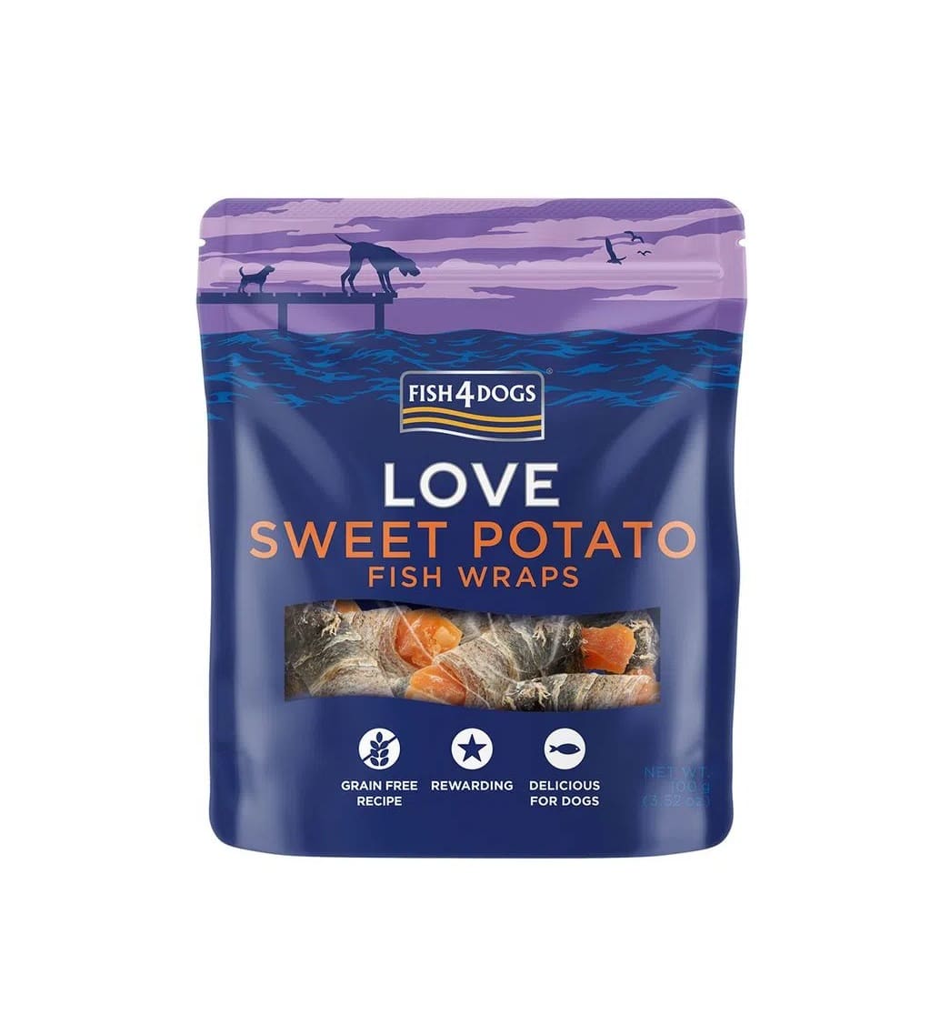 Fish4Dog Snack Love Camote Con Piel Pescado 100Gr