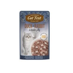 Cat Fest Pouch Pato Con Conejo 70Gr