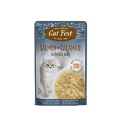 Cat Fest Pouch Salmon Con Calamar 70Gr