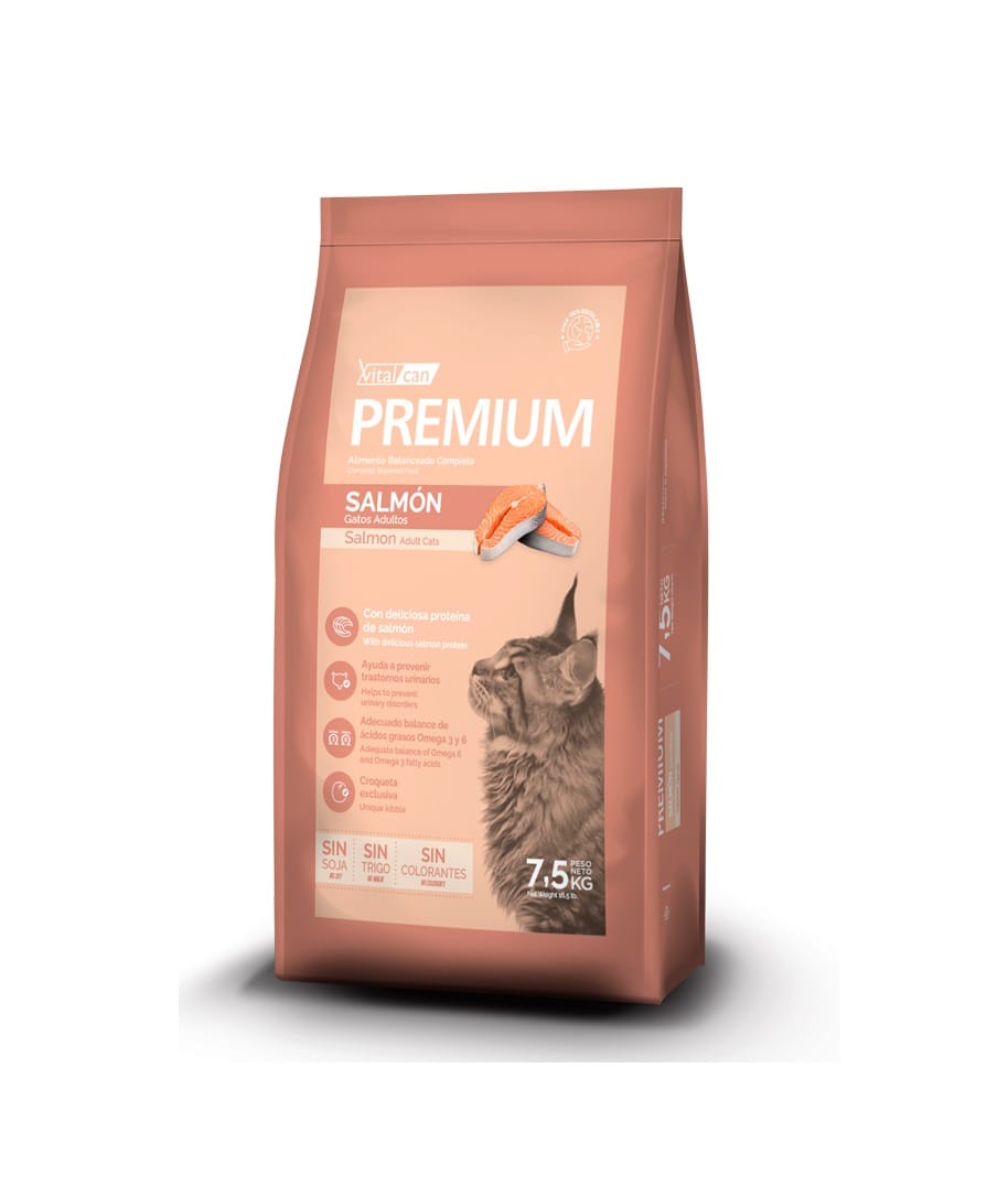 Vitalcan Premium Gato Adulto Salmon 7.5Kg